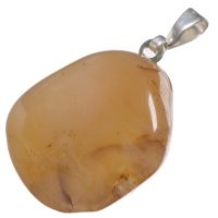 Achát oranžový, přívěsek s očkem