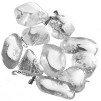 Křišťál M, přívěsky s očkem 10 ks