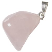 Růženín tromlovaný S, přívěsek s očkem