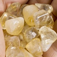 Citrín pálený tromlovaný M, 250 g