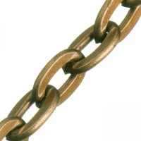 Řetízek starozlatý, 3,5x5,5 mm