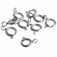 Kroužkové zapínání z nerezové oceli, 8 mm