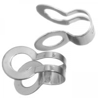 Koncovky z nerezové oceli, 7x4x3,5 mm (10 ks)