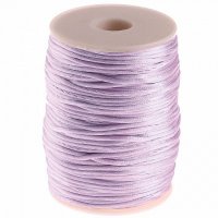 Saténová šňůrka světle fialová, 2 mm, (5 m)