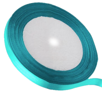 Saténová stuha 16 mm; tyrkysová; 23 m