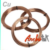 Měděný drát surový polotvrdý 3 mm, 1 m