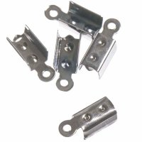 Koncovka plochá platinová, 4,5x7,5 mm , 20 ks