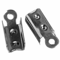 Koncovka plochá platinová, 4,5x7,5 mm , 100 ks