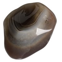 Achát šedý tromlovaný L