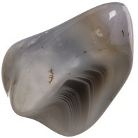 Achát šedý tromlovaný XL