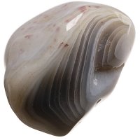 Achát šedý tromlovaný XL