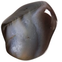 Achát šedý tromlovaný L