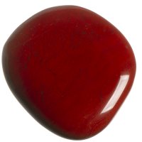 Jaspis červený, tromlovaná placička 41 mm