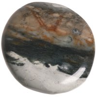 Jaspis picasso, tromlovaná placička 43 mm