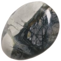 Jaspis picasso, tromlovaná placička 42 mm