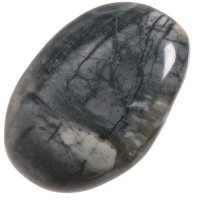 Jaspis picasso, tromlovaná placička 39 mm