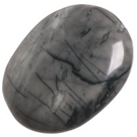 Jaspis picasso, tromlovaná placička 35 mm