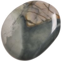 Jaspis picasso, tromlovaná placička 42 mm