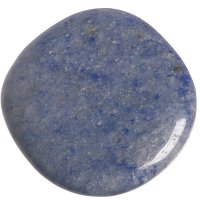 Křemen modrý, tromlovaná placička 43 mm