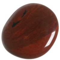 Obsidián mahagonový, tromlovaná placička 37 mm