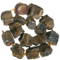 Tygří oko vrtané, šňůra 40 cm