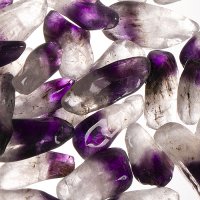 Ametyst tromlovaný dvojbarevný S, 250 g