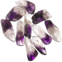 Ametyst dvpjbarevný  tromlovaný S, 10 ks