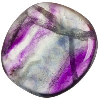Fluorit, tromlovaná placička 35 mm