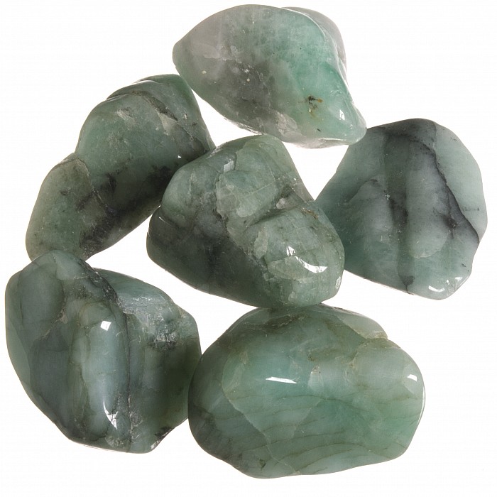 Smaragd tromlovaný S, 6 ks