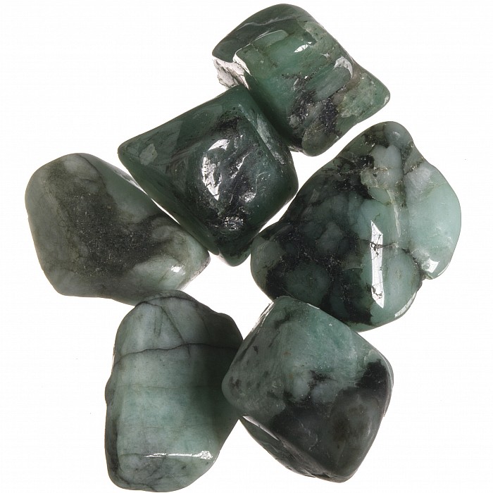 Smaragd tromlovaný S, 6 ks