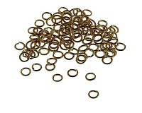 Spojovací kroužky starozlaté 5x1 mm (250 ks)