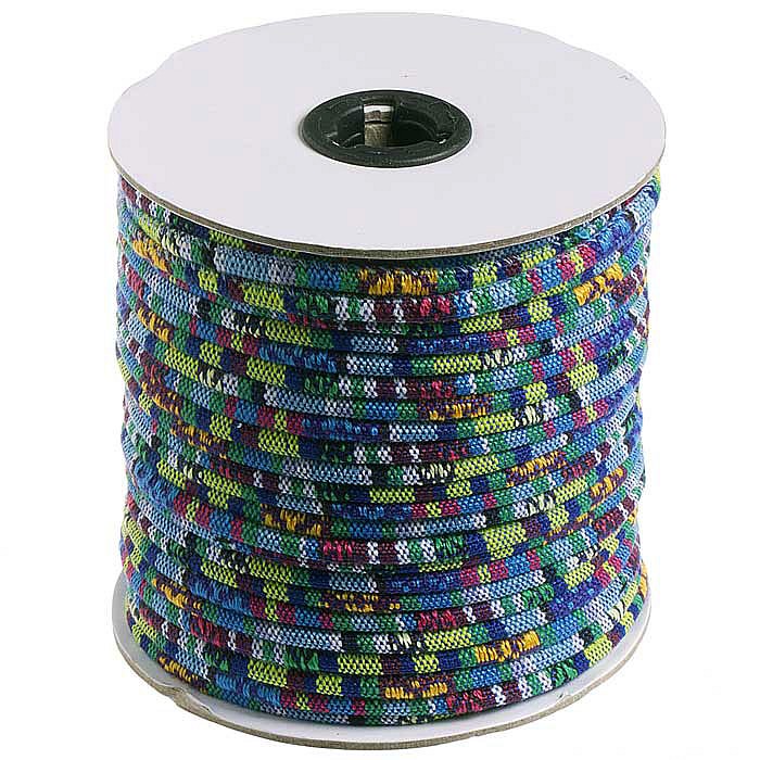 Tkaná etnošňůra modrá, 5 mm (1m)