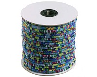 Tkaná etnošňůra modrá, 5 mm (1m)