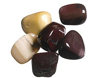 Tromlovaný jaspis mookait S, 6 ks