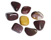 Tromlovaný mookait jaspis M, 8 ks
