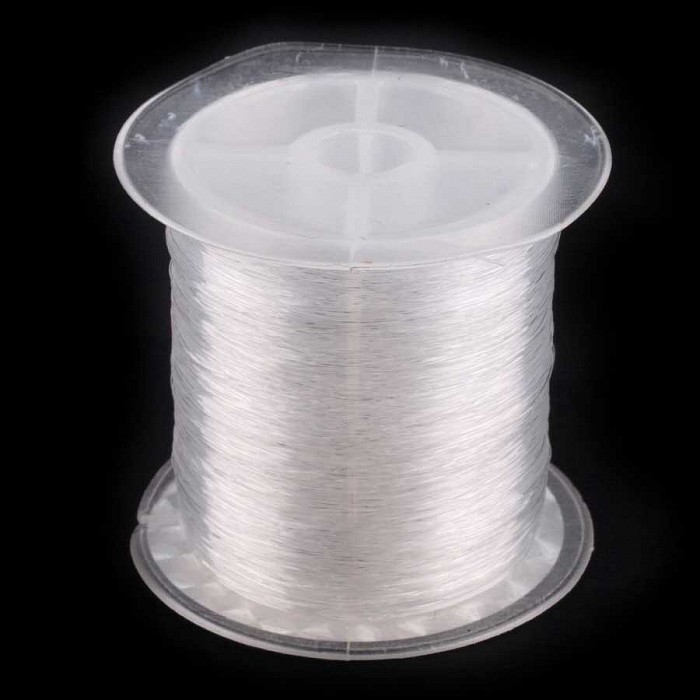 Vlasec silikonový pevný čirý, 0,25 mm, cívka (150 m)