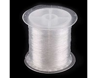 Vlasec silikonový pevný čirý, 0,45 mm, cívka (80 m)