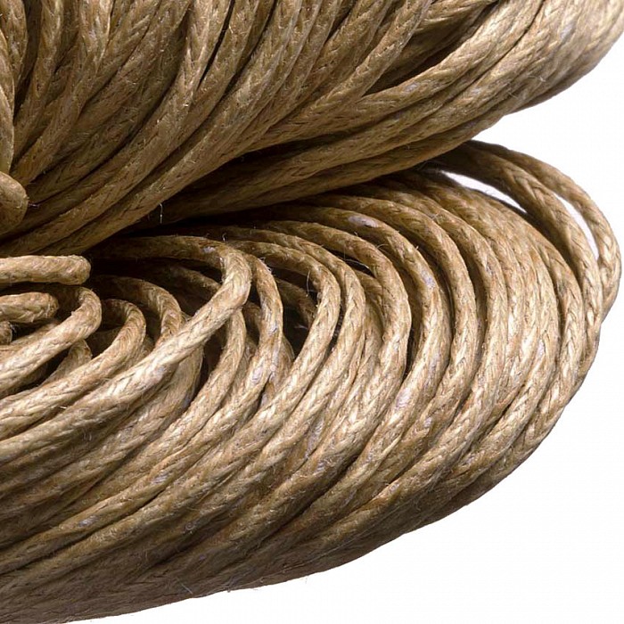 Voskovaná šňůra béžová, 1 mm (5 m)