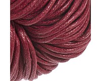 Voskovaná šňůra bordová, 2 mm (5 m)