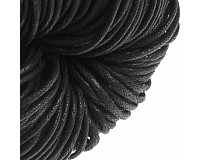 Voskovaná šňůra černá, 2 mm (5 m)