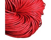 Voskovaná šňůra červená, 1 mm (5 m)