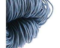 Voskovaná šňůra světle modrá, 1 mm (5 m)