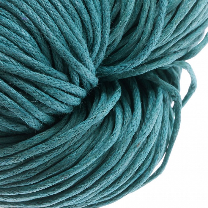 Voskovaná šňůra tyrkysová, 1 mm (5 m)