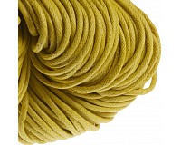 Voskovaná šňůra žlutá,  2 mm (5 m)