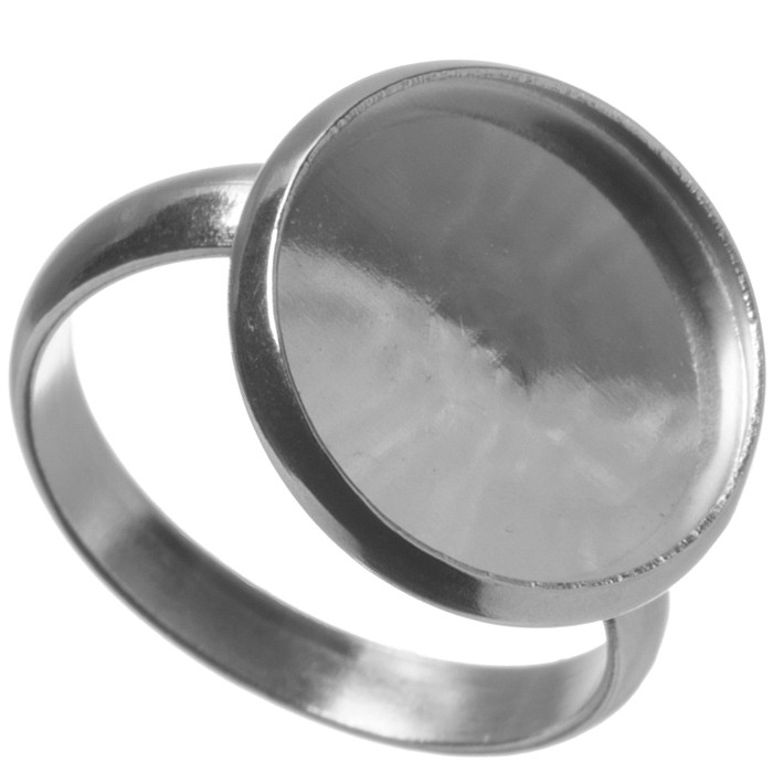 Základ pro prstýnek z nerez oceli s lůžkem 14 mm