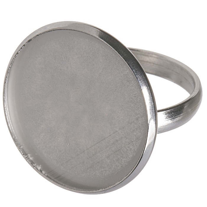 Základ pro prstýnek z nerez oceli s lůžkem 18 mm