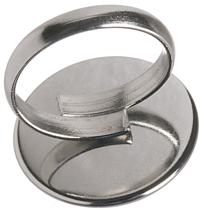Základ pro prstýnek z nerez oceli s lůžkem 18 mm