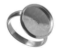 Základ pro prstýnek z nerez oceli s lůžkem 14 mm