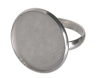 Základ pro prstýnek z nerez oceli s lůžkem 18 mm