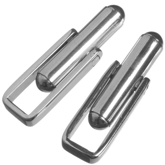 Základy na manžetové knoflíčky, nerez 304, 2 ks